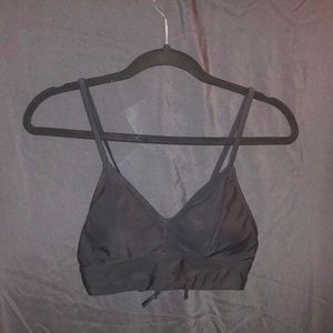 Size small black bikini top